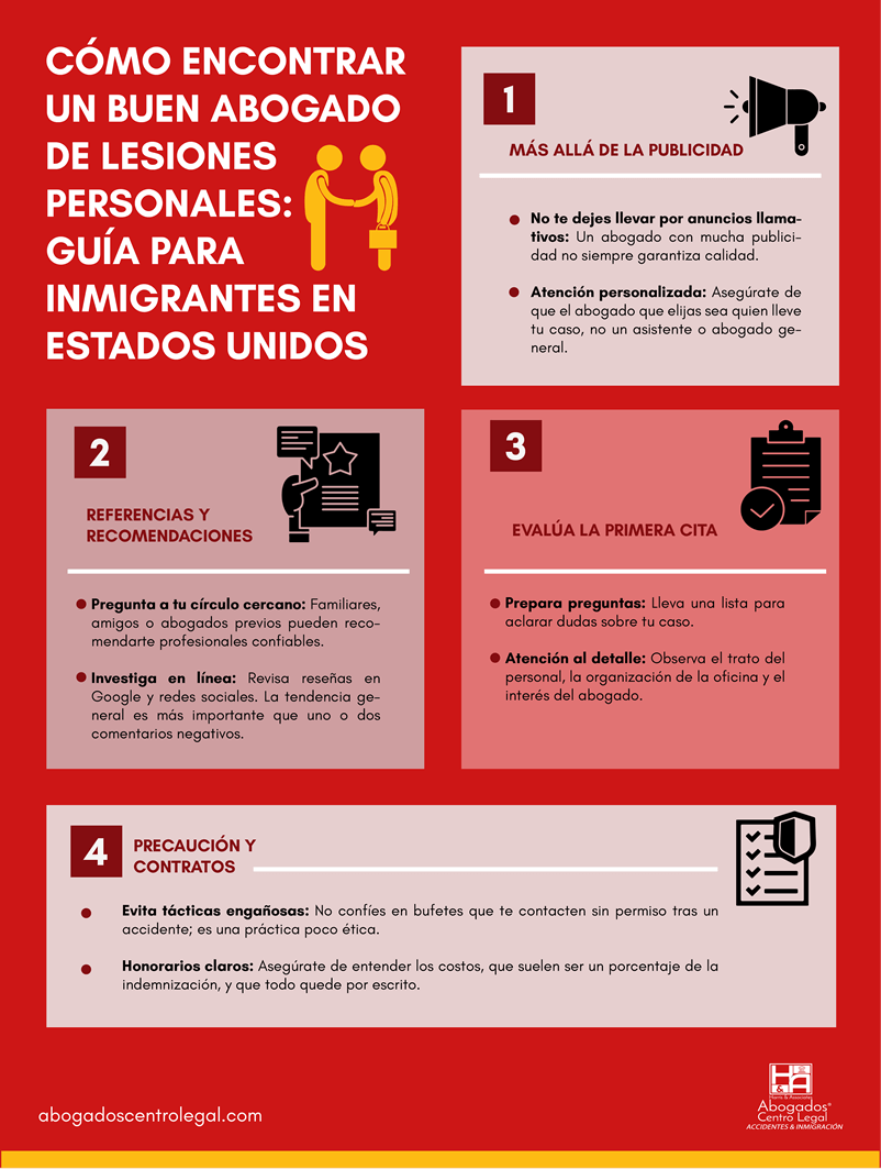 Cómo Encontrar un Buen Abogado de Lesiones Personales: Guía para Inmigrantes en Estados Unidos